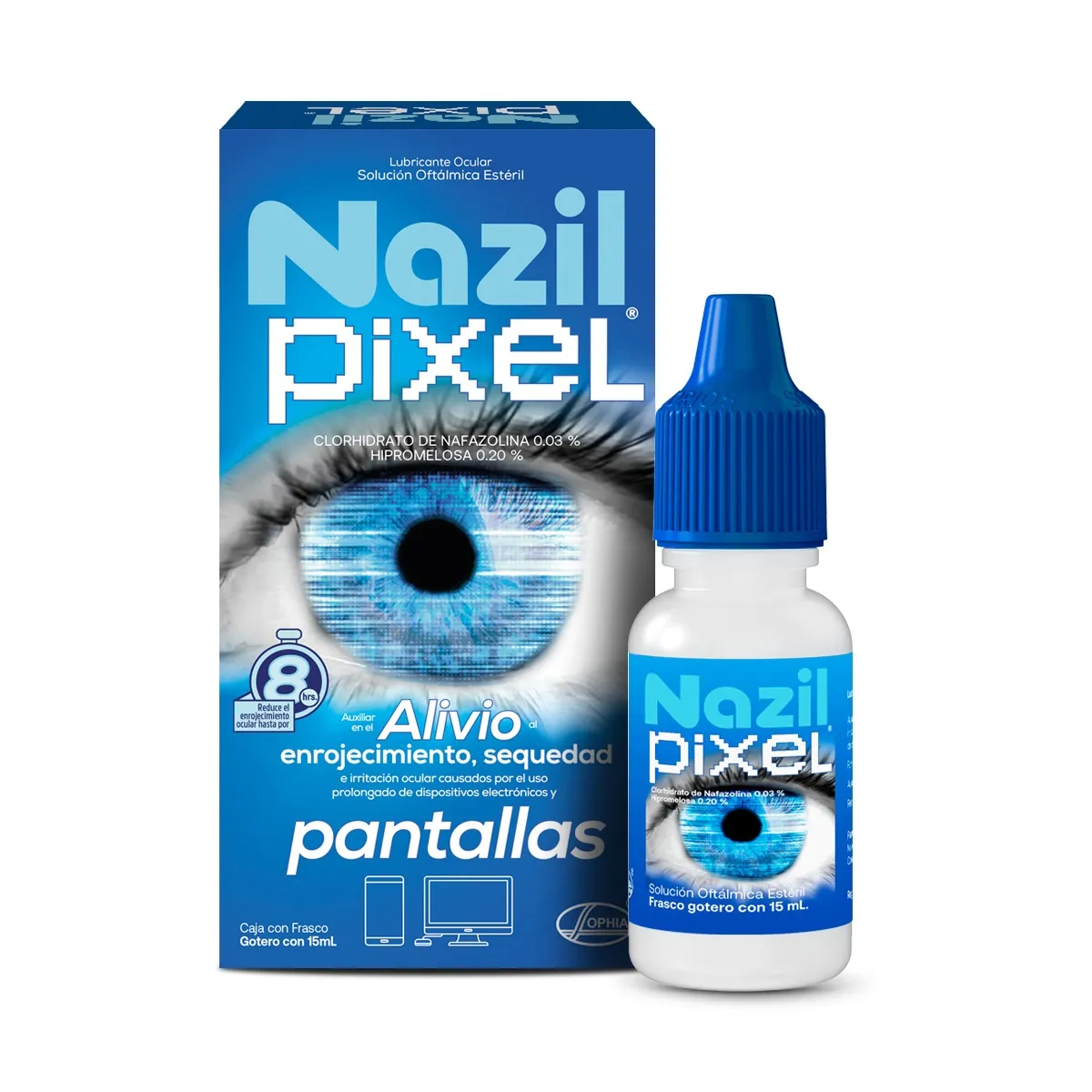 Nafazolina 0.03 % / Hipromelos 2% NAZIL PIXEL C/15 mL
