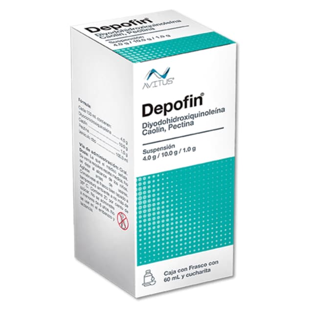 Diyodohidroxiquinoleina / Caolín / Pectina DEPOFIN 4g / 10g / 1g C/60 mL