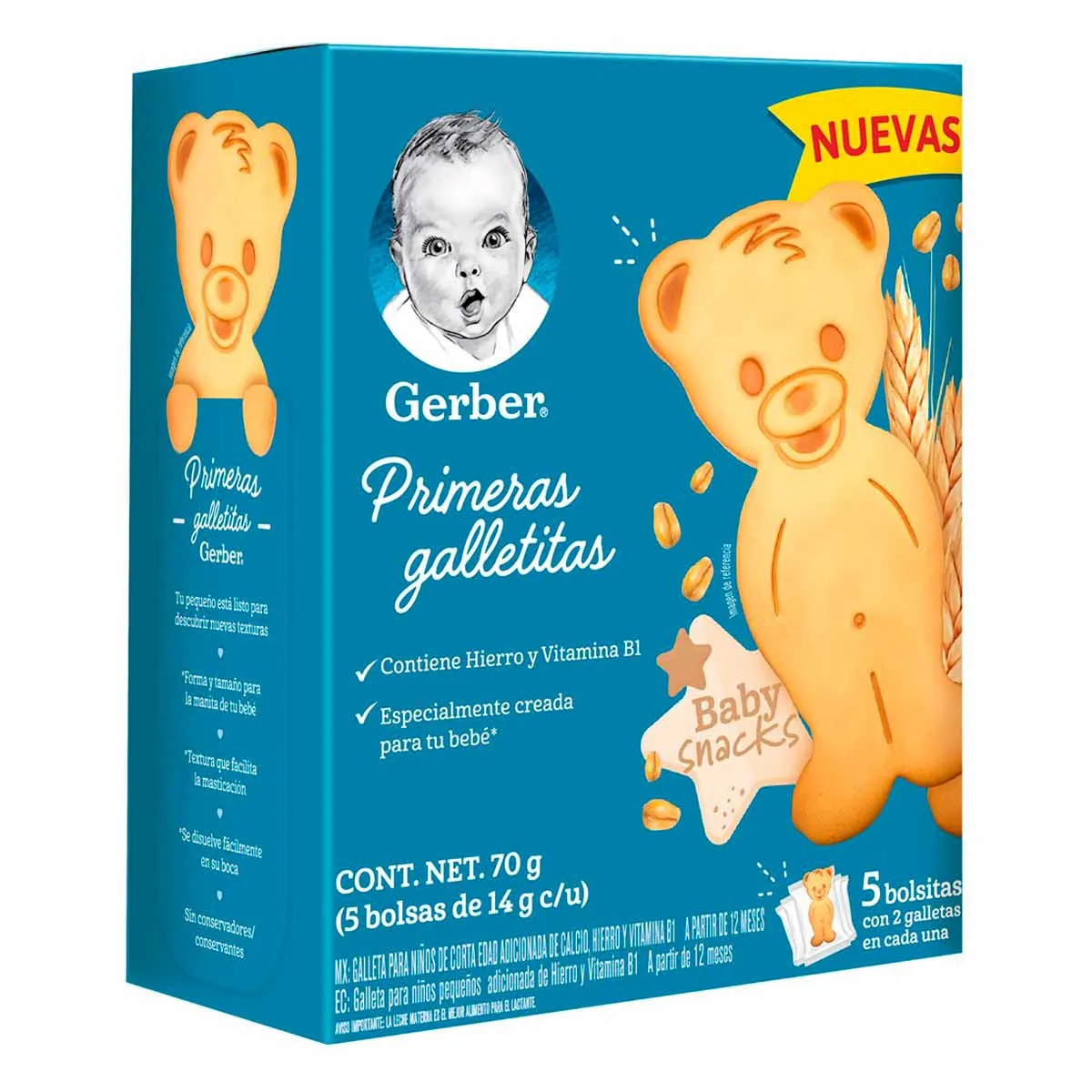 Galletas Para Bebe Gerber 5 pza