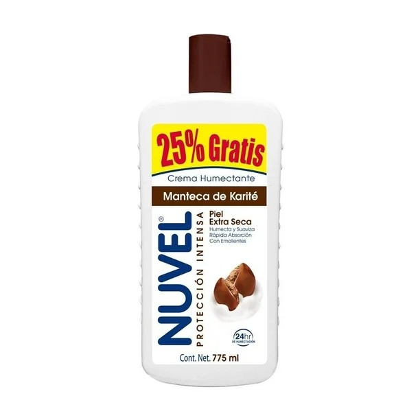 Crema Nuvel Proteccion intensa Piel Extra Seca Manteca de Karité C/775 mL