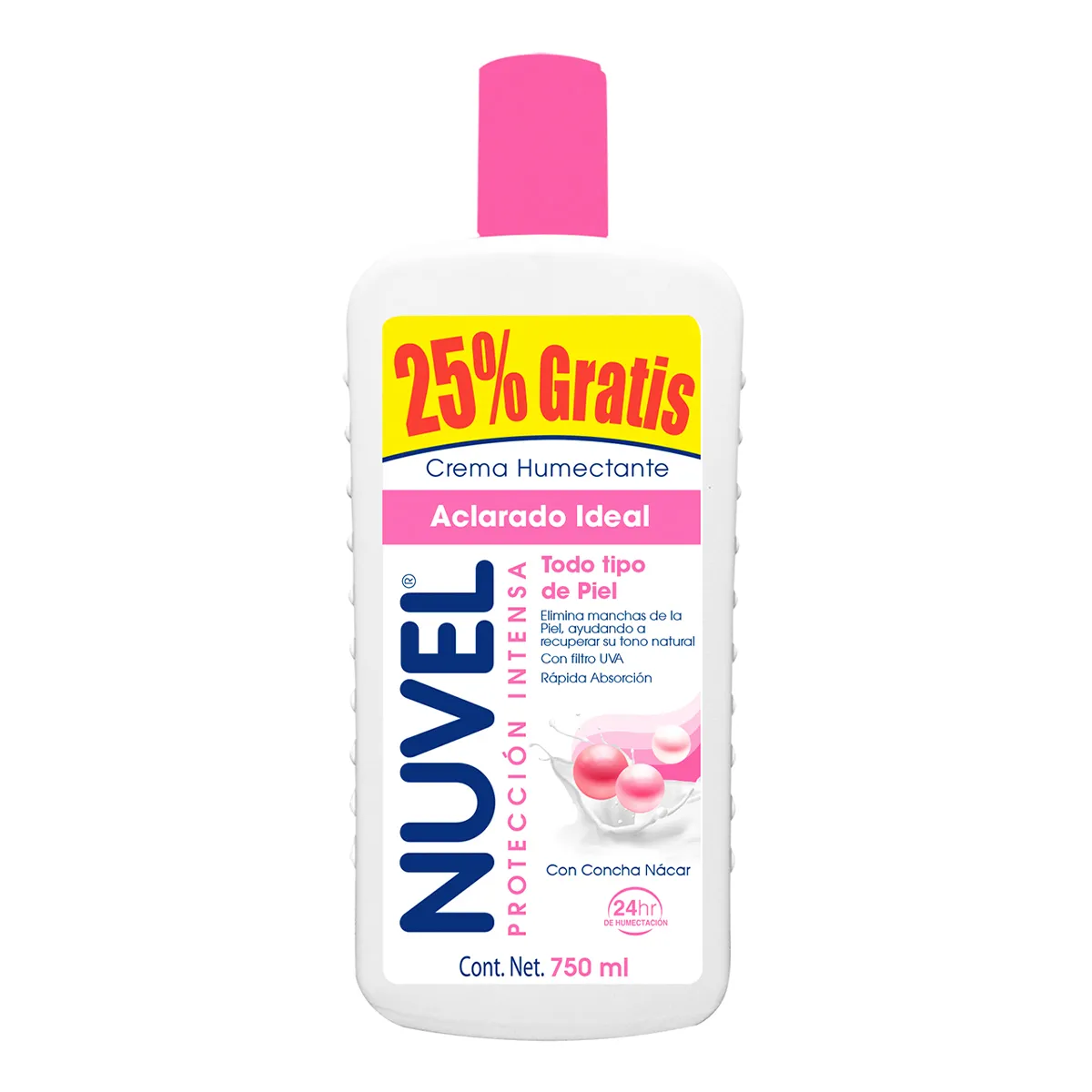 Crema Nuvel Protección intensa Todo tipo de piel Aclarado ideal C/750 mL